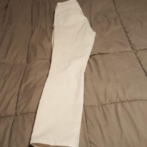 Ann Taylor Loft white denim jeans